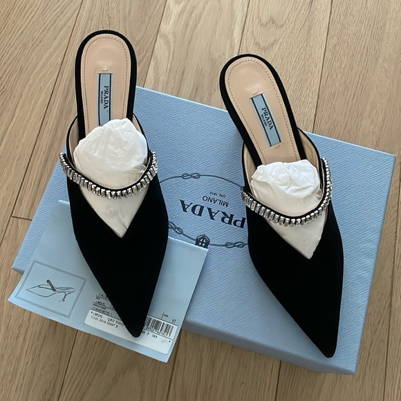 Brand new Prada rhinestone pointed heels - Picture 1 of 3